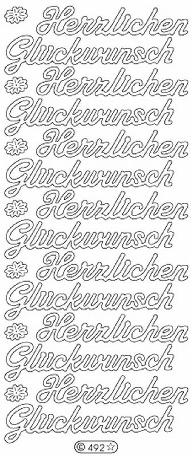 Herzlichen Glückwunsch goud (490)