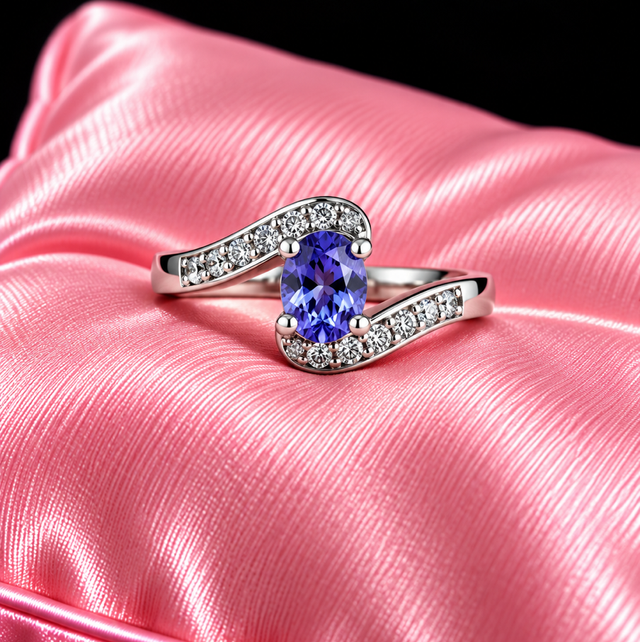 Sterling Silver &amp; Tanzanite Ring