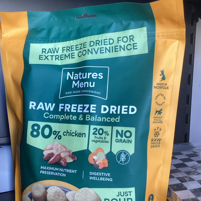 Natures Menu freeze dried 250g