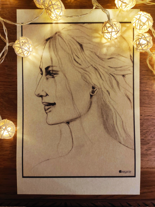 Portrait de Jonna Jinton, impression sur Parchemin végétal 20X30cm