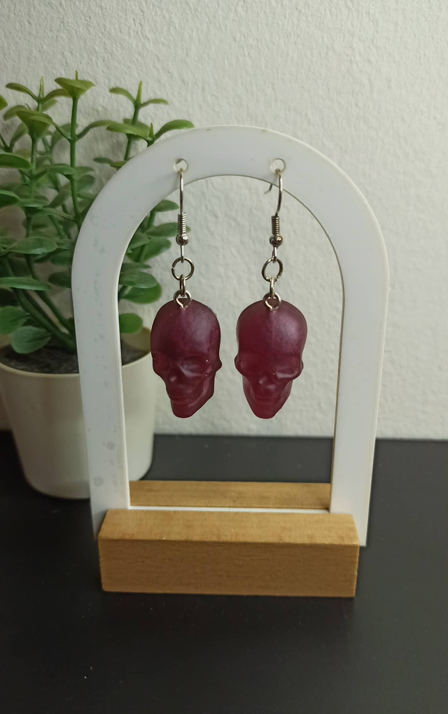 Boucle d&#039;oreille tête de mort (434)