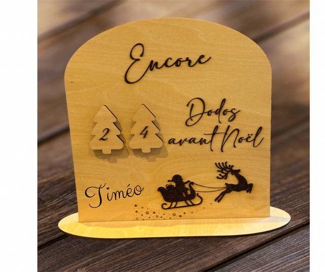 Décompte de Noël personnalisable 