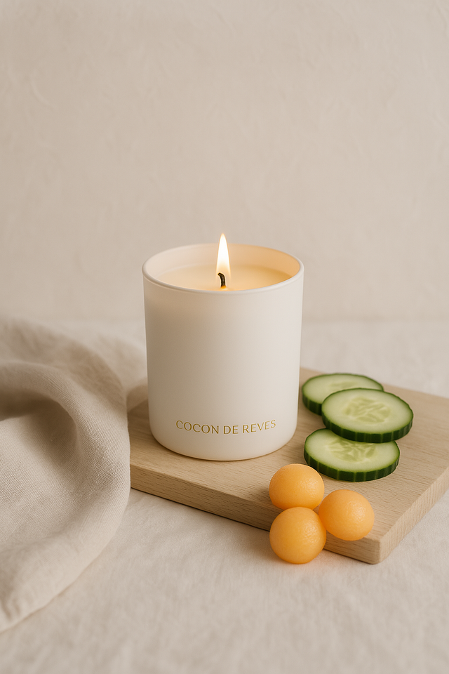 Bougie parfumée Rêve en Dentelle (Melon-concombre)