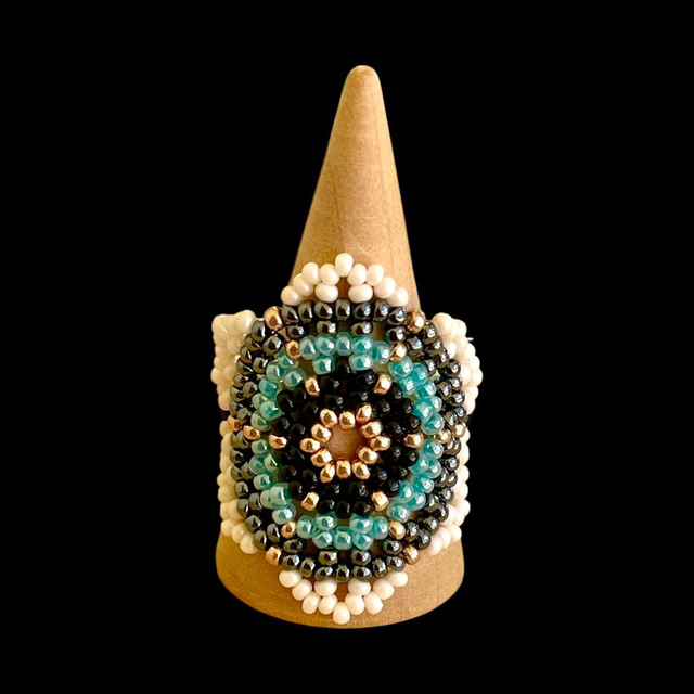 Bague Kiki Vanille Ciel Lagon