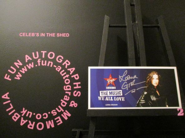 Leona Graham Authentic Autographed Virgin Radio Cast Card (2)