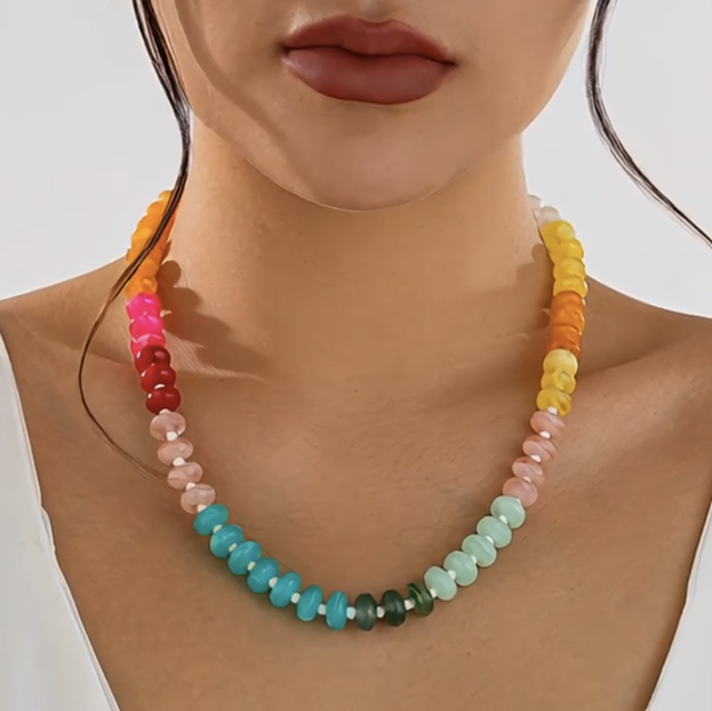 Summery beaded necklace