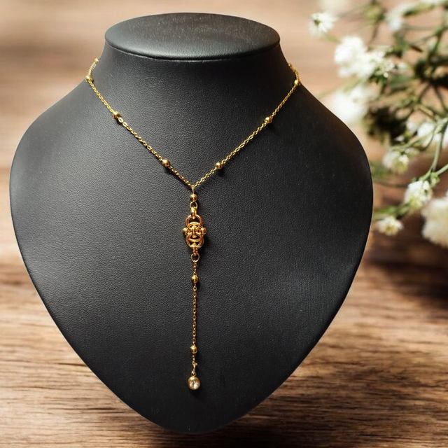 🌸 Sur commande collier acier inoxydable en y Luxy 🌸