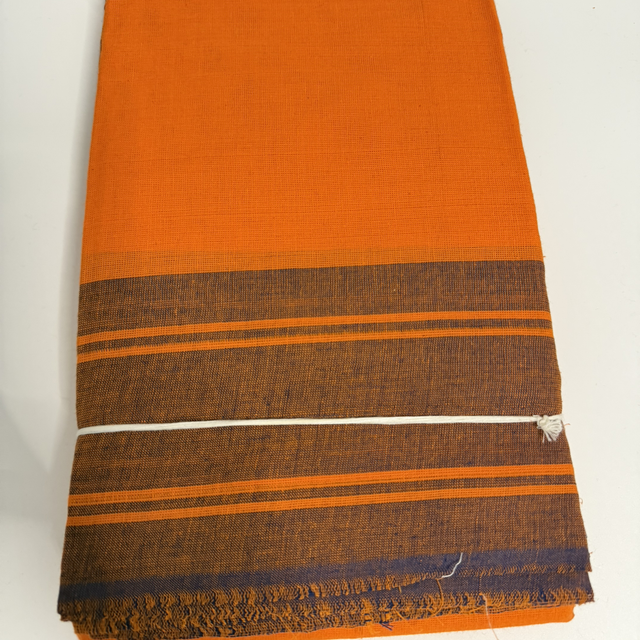 Bharatanatyam practice blue plain border  saree  