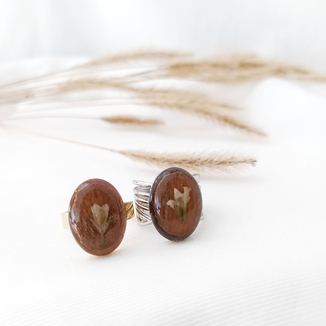 Bague Élégance boisée