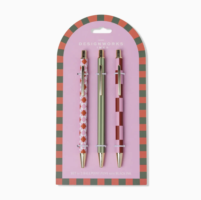 A Dopo 3 Pen Set- Diamond, Stripe, Check