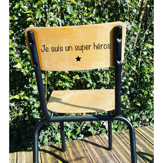 Sticker &quot;Je suis un super héros&quot;