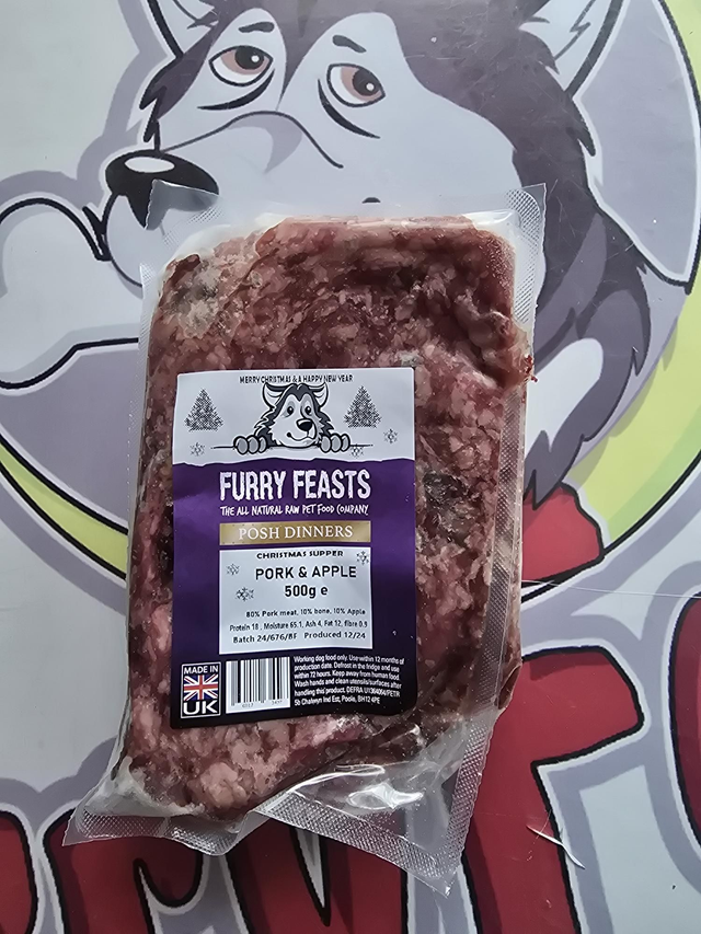 Pork &amp; Apple 500g Flat Pack