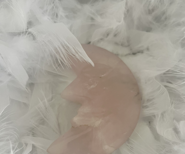 Lune quartz rose 95 gr