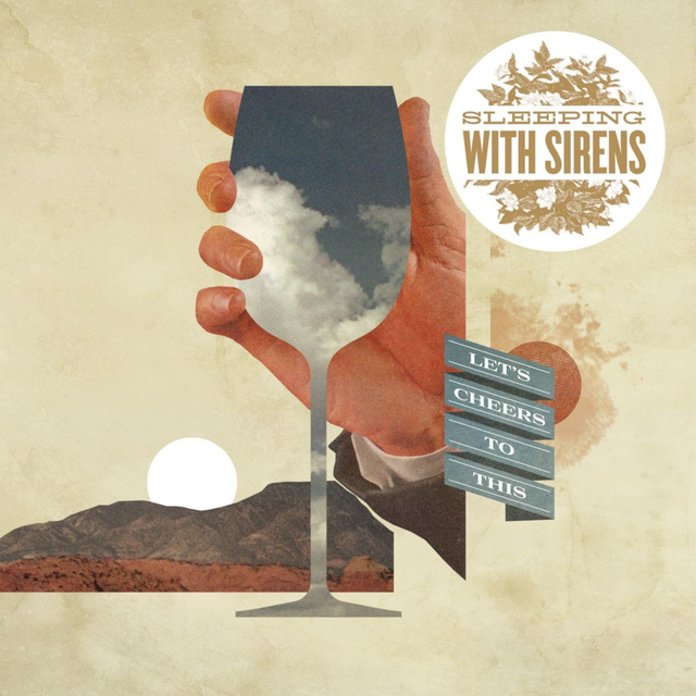 Sleeping with Sirens - Let&#039;s Cheers to This LP (Light Blue with Tangerine &amp; Violet Spatter Vinyl)