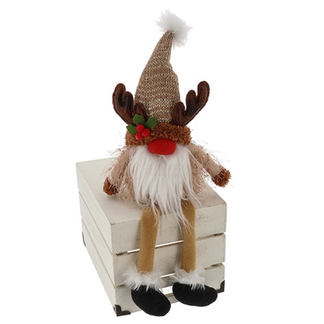 Sitting Reindeer Gonk With Dangly Legs 