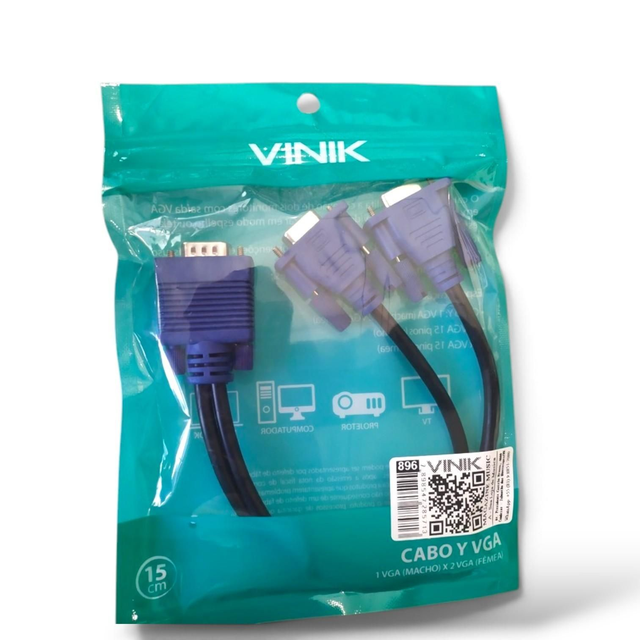 Cabo VGA Y Macho X 2 VGA fêmea AVY-1M/2F Vinik cód. 896