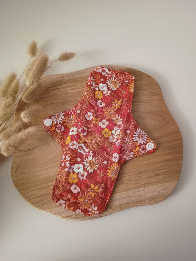 Serviette hygiénique lavable  (à l'unité ou en lot de 5)
