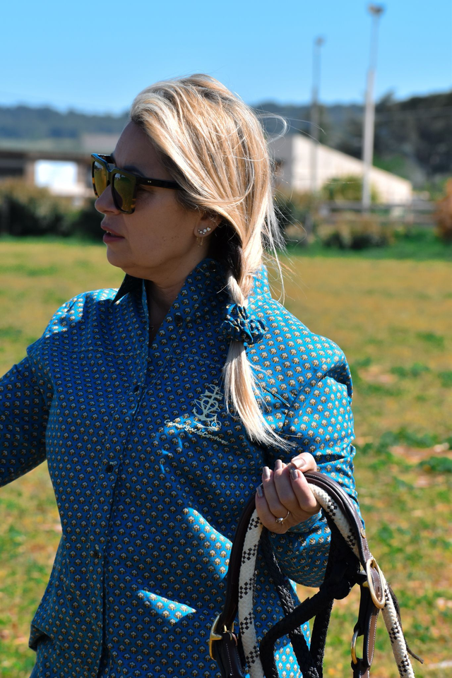 Chemise Junasole - Dentelle bleue