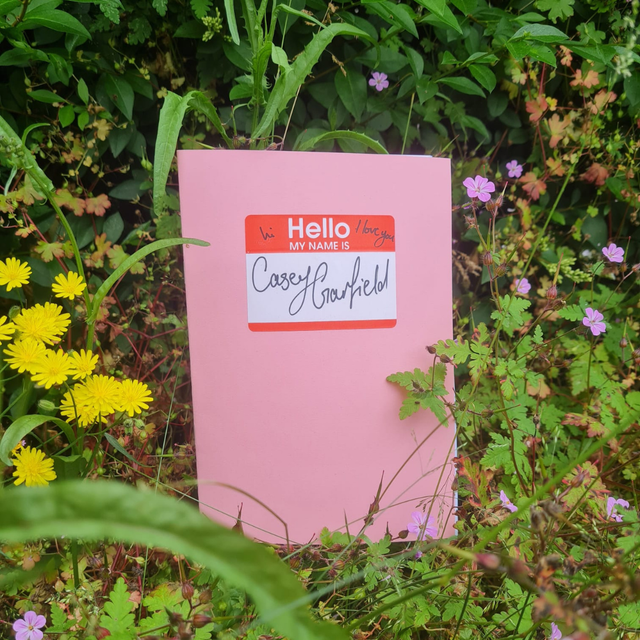 hi hello I love you my name is Casey Garfield