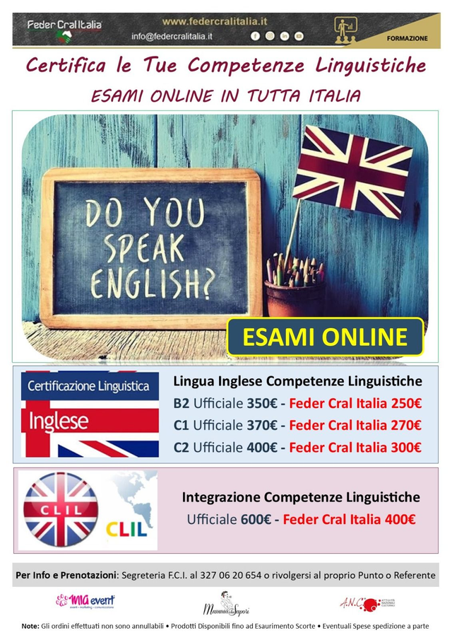 Certificazione lingua inglese