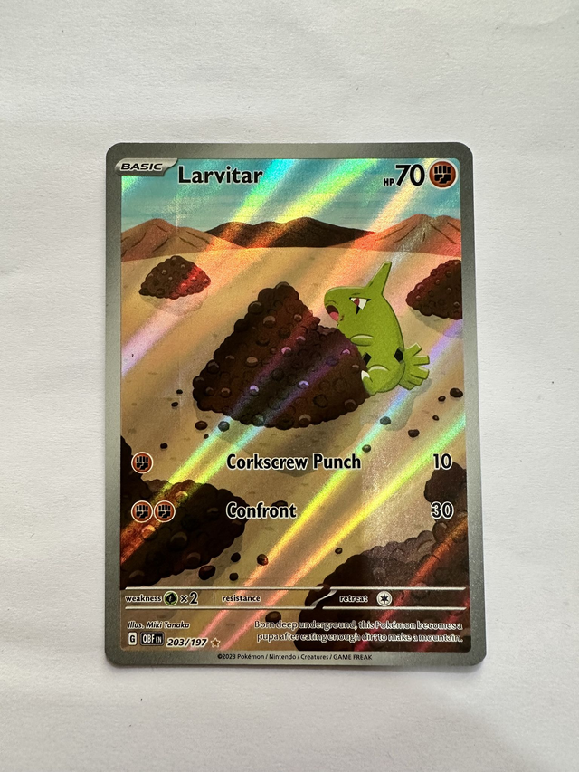 Larvitar – Obsidian Flames #203/197 (Illustration Rare
