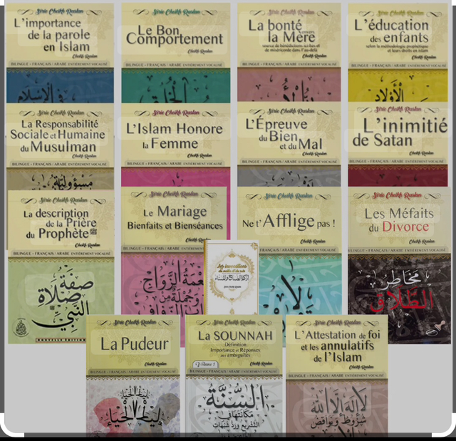 Série Cheikh Raslam Bilingue-Français / Arabe entièrement vocalisé auteur Cheikh Raslam édition Les pieux prédécesseurs 