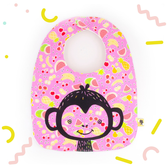 Bavoir de naissance FRUITS