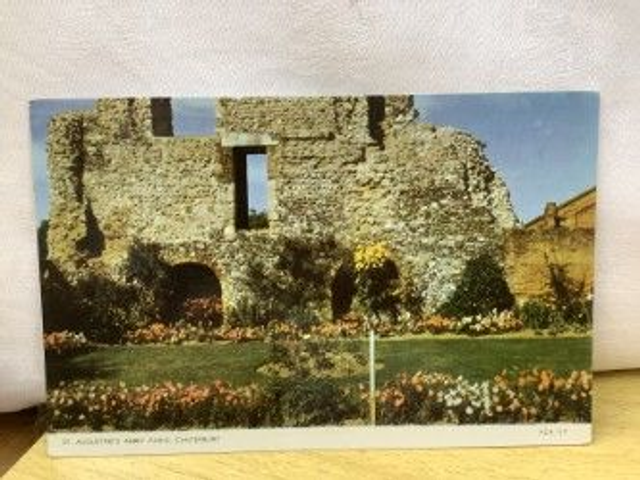 St. Augustine&#039;s Abbey Ruins, Canterbury, Kent, vintage Jarrold &amp; Sons Ltd postcard. Our Ref No R450 £2.50