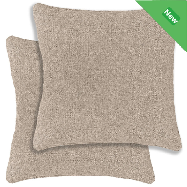 Enhanced Living Pair of Austin/Dallas Natural Cushion Covers - Cases Only