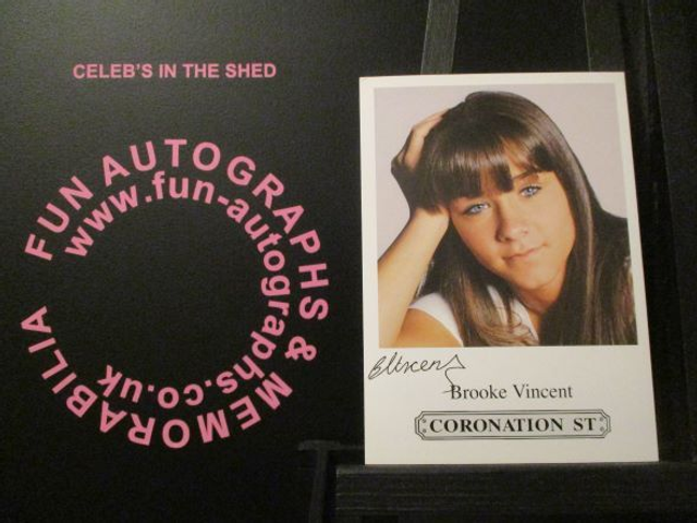 Brooke Vincent (Sophie Webster) Original Coronation Street Pre-Print Cast Card