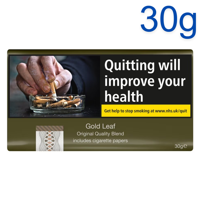 Gold Leaf JPS Quality Blend Tobacco &amp; Cigarette Papers, 30g