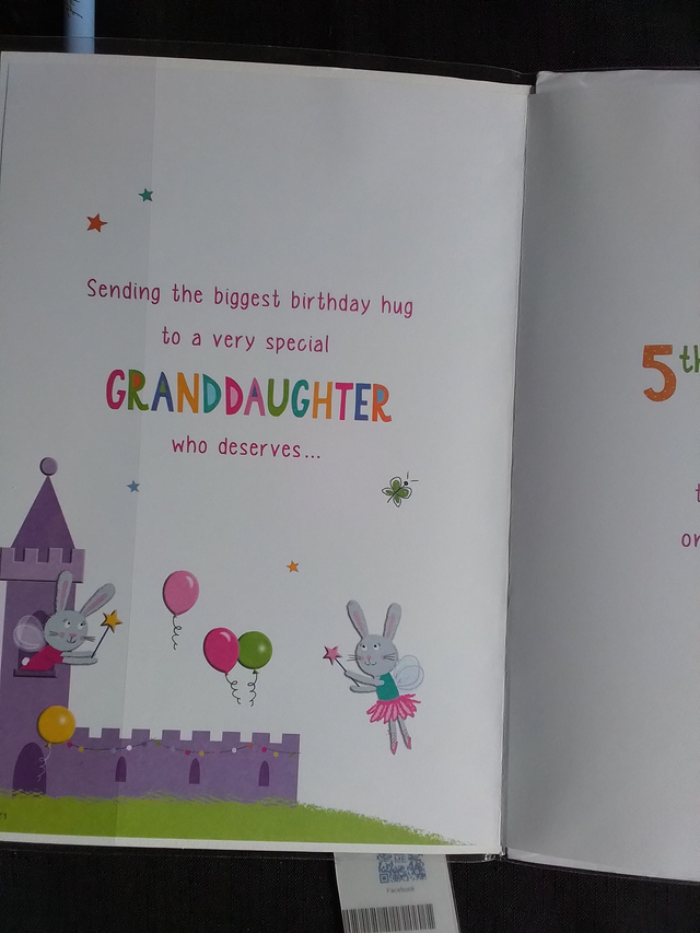 5th Birthday Card