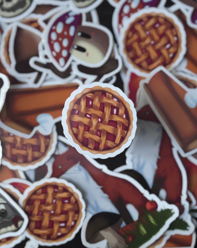 Sticker "Tarte fruits rouges".