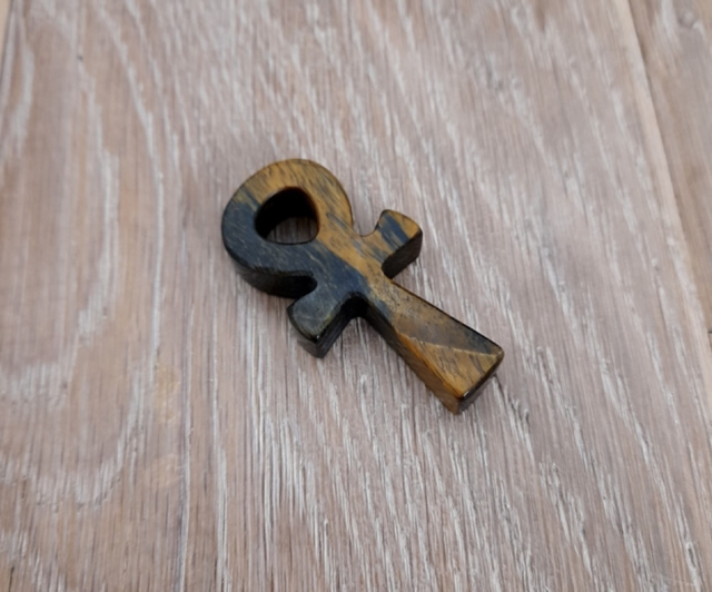 Tigers Eye Ankh
