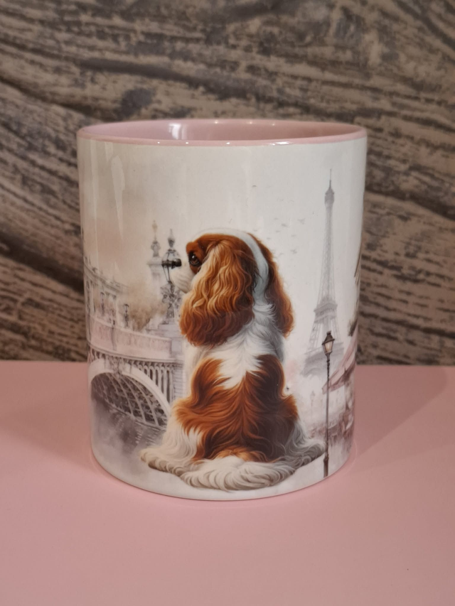 Collection parisienne Mug rose Cavalier KC