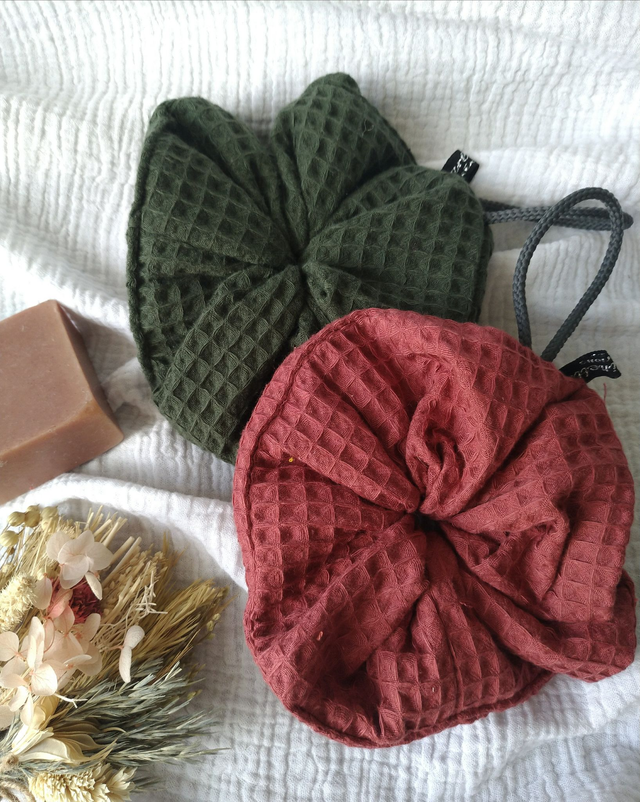 Lot de 2 fleurs de douche L'exfoliante