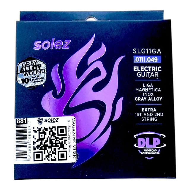 881 - Encordoamento Guitarra 011 Solez Strings Cód 881