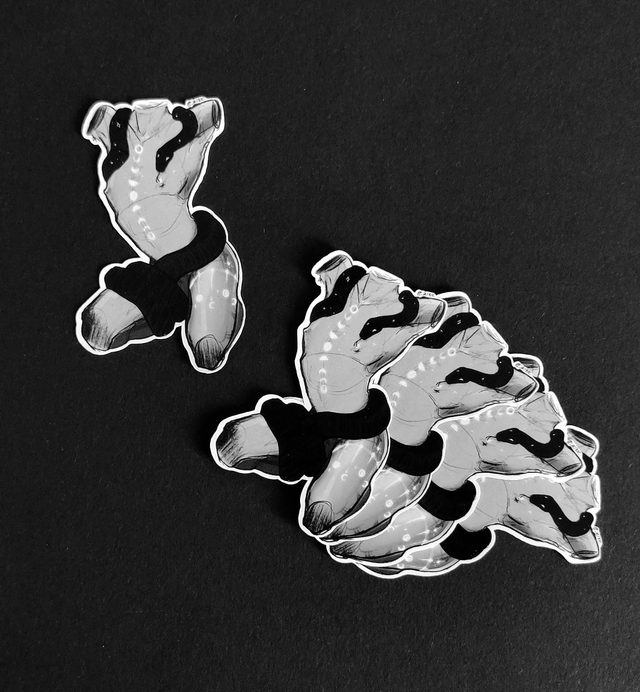 Snake Embrace Waterproof sticker