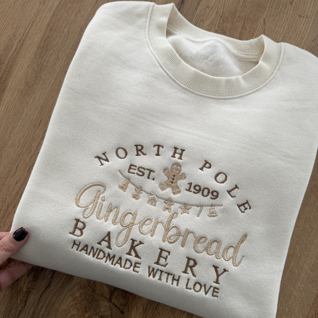 Sweat Beige Gingerbread de Noël 🎄 Taille S