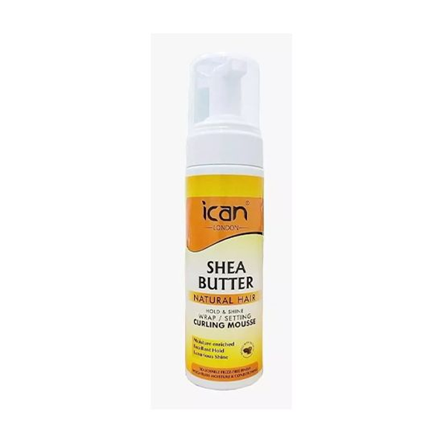 ICAN SHEA BUTTER WRAP SET MOUSSE FOR SOFT,SMOOTH HOLD &amp; SHINE 207ML