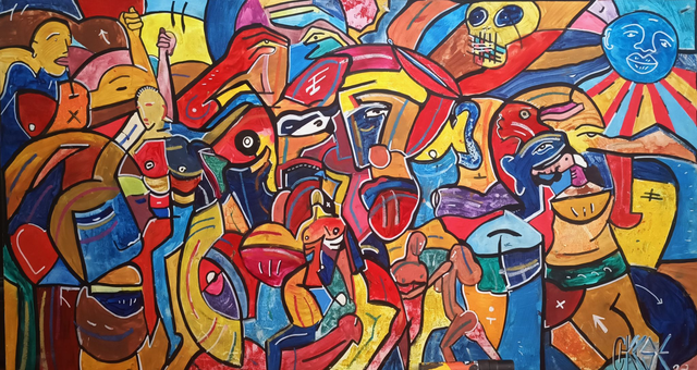 Formes de bonheur 60 x 120 cm