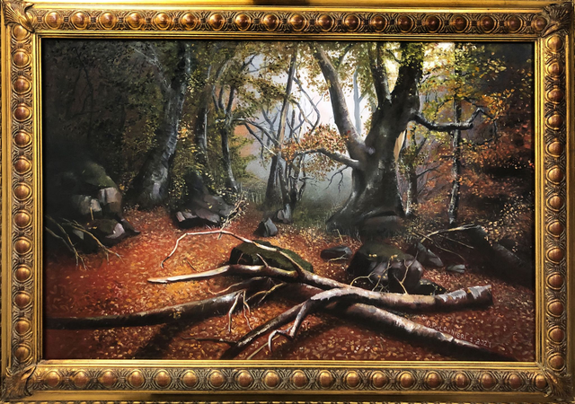 Bosco 02, olio su tela 80 x 110 cm. (Daniele Poltronieri)