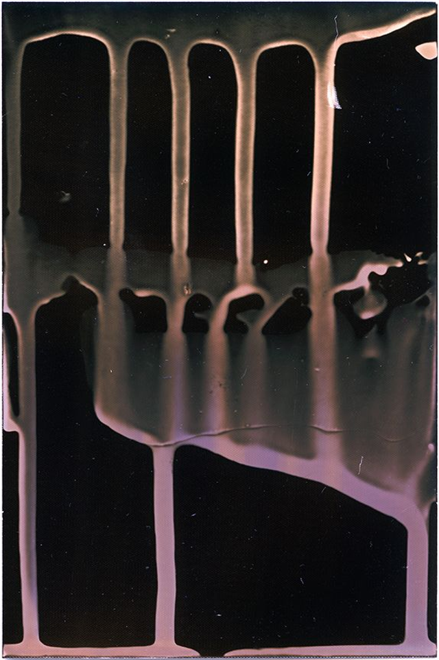 Abstract Chemigram with drips 2