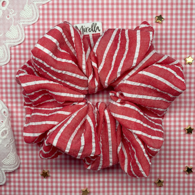 Watermelon Stripe Jumbo Scrunchie 