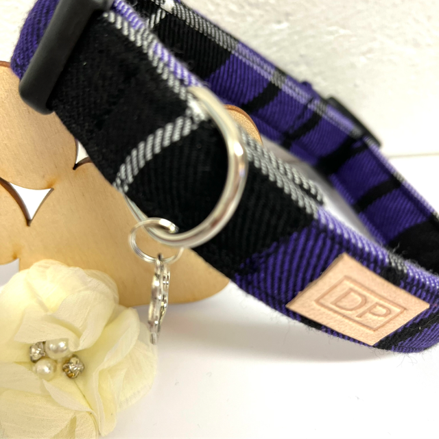 Purple Tartan Collar  