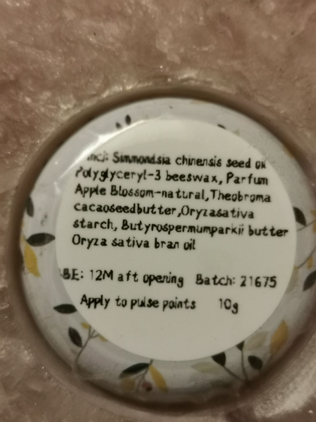 Perfume Balm Apple Blossom 10g