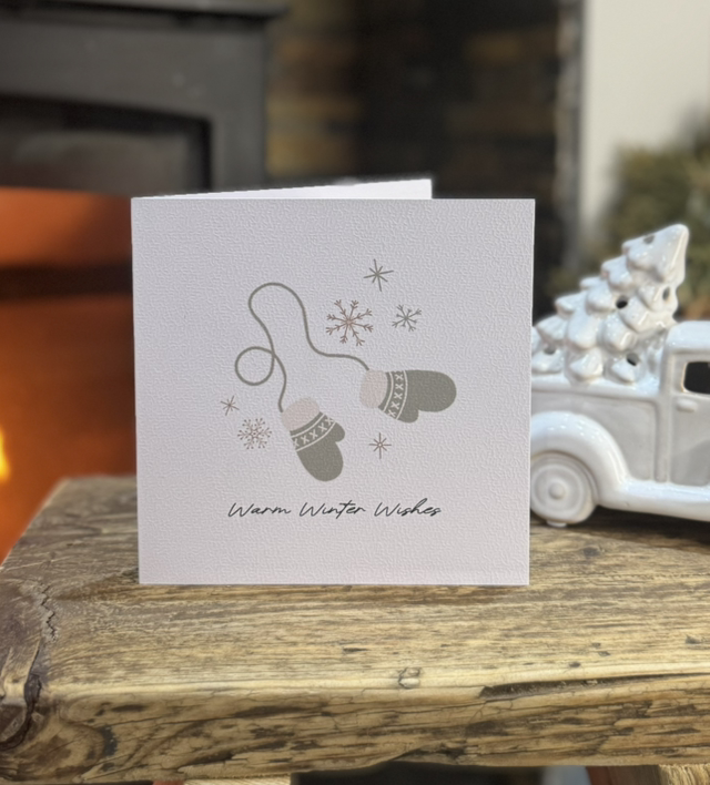 Cosy Christmas Card - Warm Winter Wishes