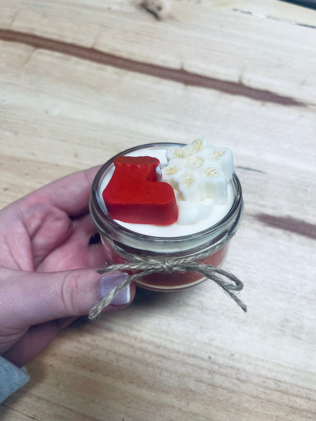 Vela detalles navidad (vaso pequeño)