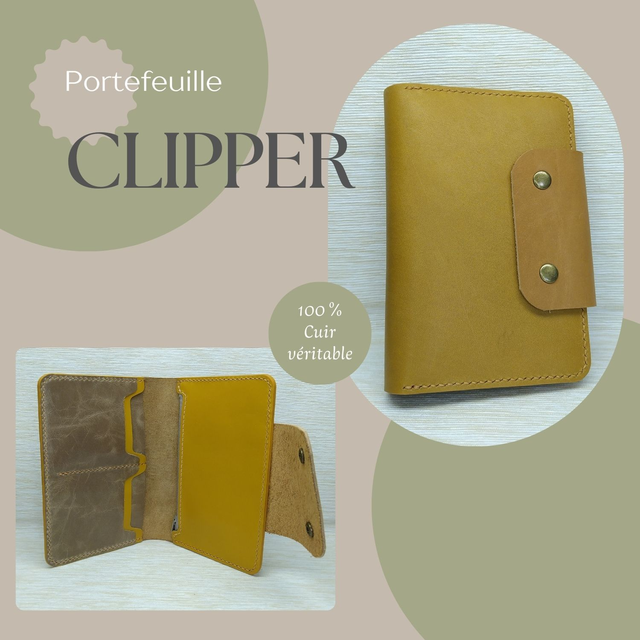 CLIPPER portefeuille - Jaune moutarde