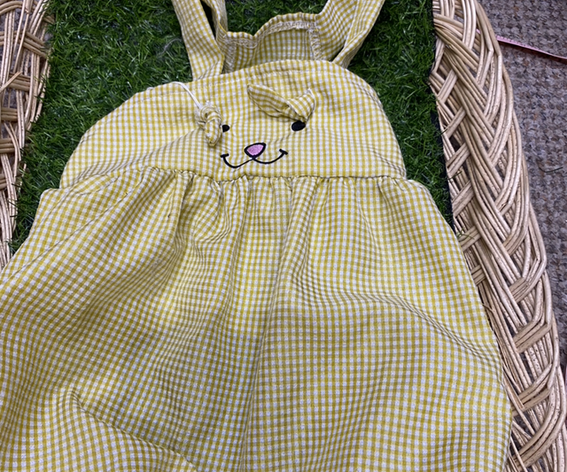 Rabbit design dungarees 